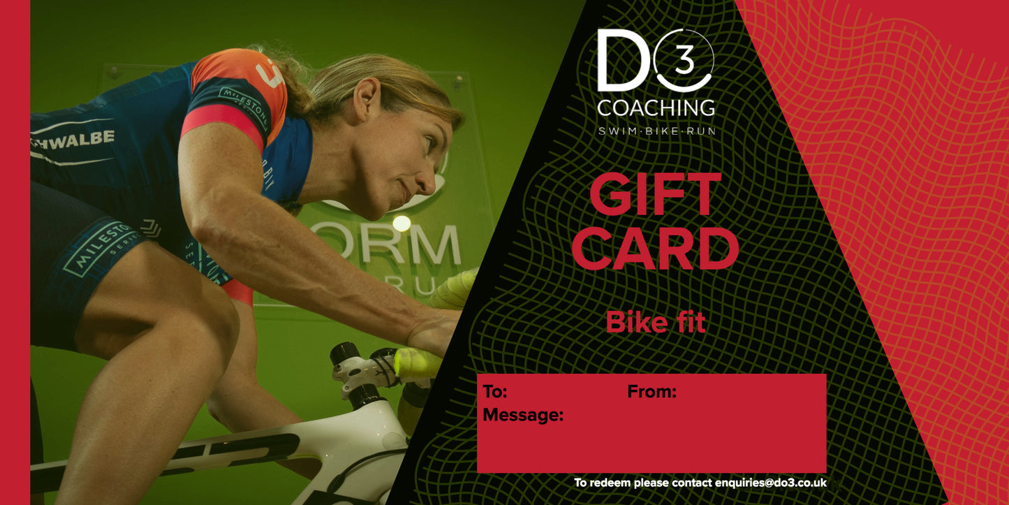 Do3 gift card - bike fit