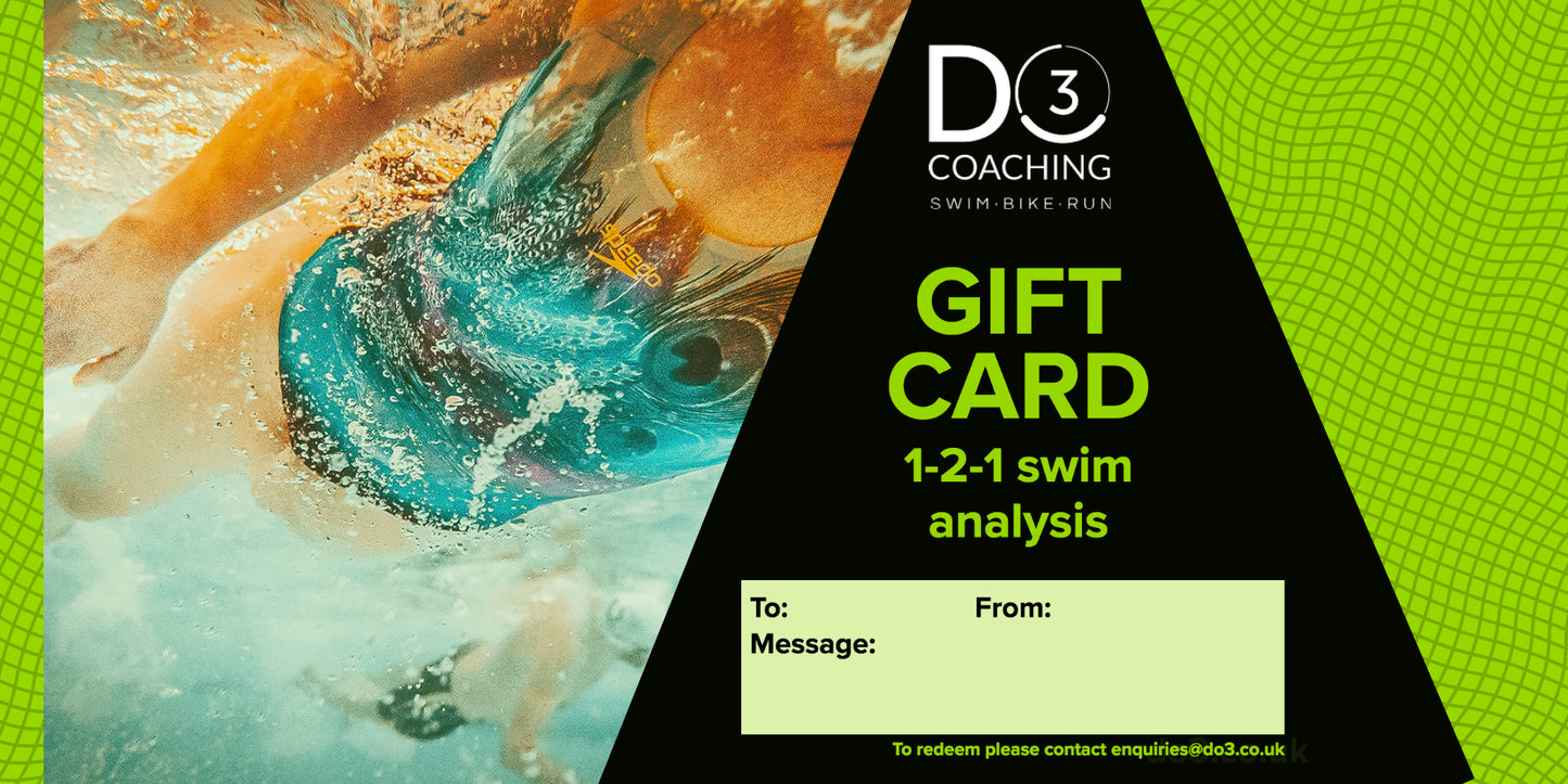 Do3 gift card - 1-2-1 swim analysis
